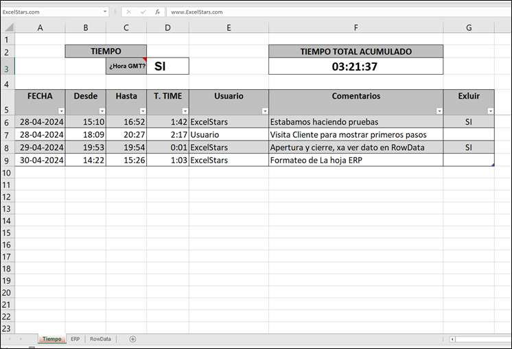 Software de Gestión en Excel para Despachos Profesionales