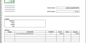 Plantillas de Facturación en Excel